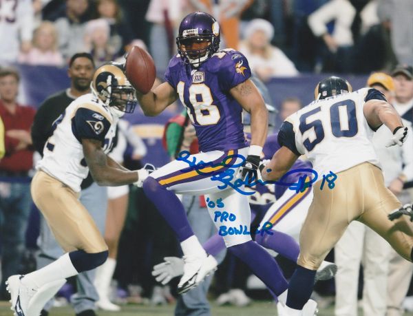 Koren Robinson autograph 8x10, Minnesota Vikings with inscription