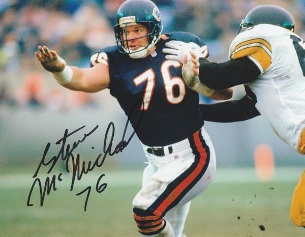 Steve McMichael autograph 8x10, Chicago Bears