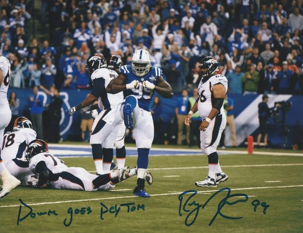 Ricky Jean-Francois autograph 8x10, Indianapolis Colts, very cool inscription