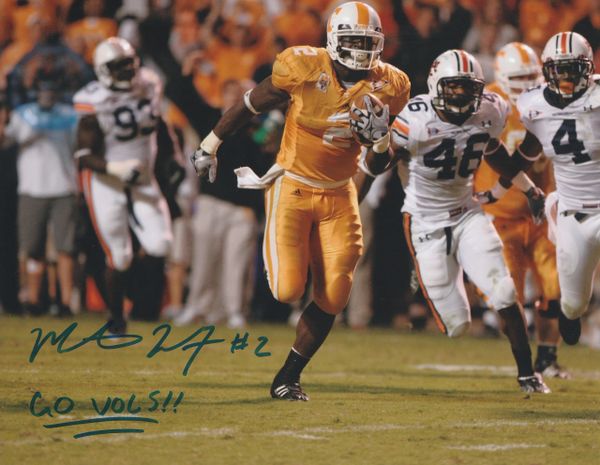 Montario Hardesty autograph 8x10, Tennessee Volunteers, Go Vols!!