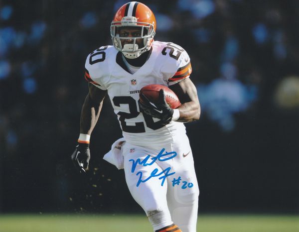 Montario Hardesty autograph 8x10, Cleveland Browns