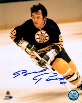 Brad Park autograph 8x10, Boston Bruins