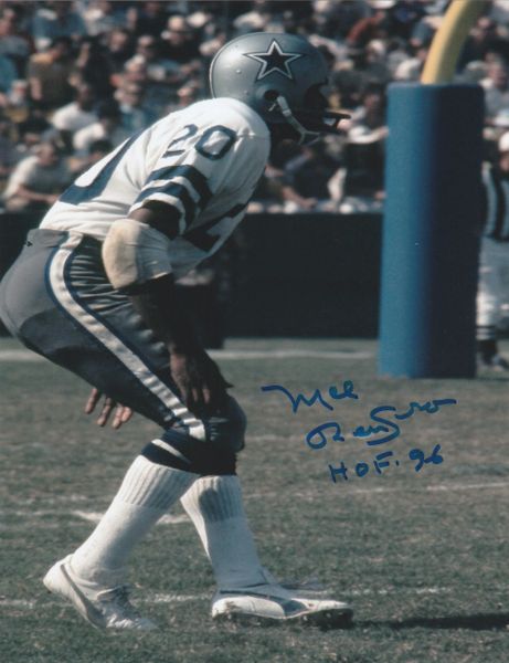 Mel Renfro autograph 8x10, Dallas Cowboys, HOF 96