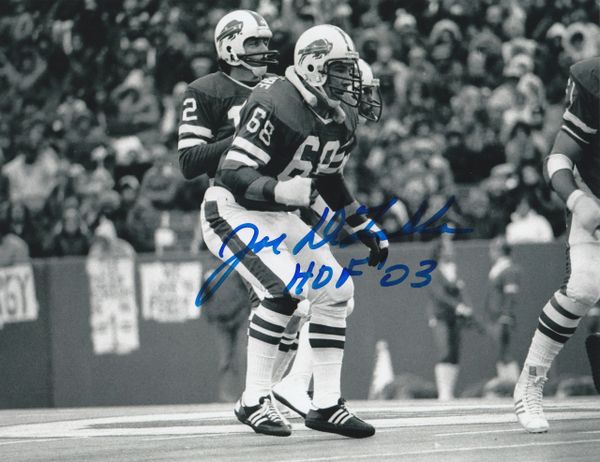 Joe Delamielleure autograph 8x10, Buffalo Bill, HOF