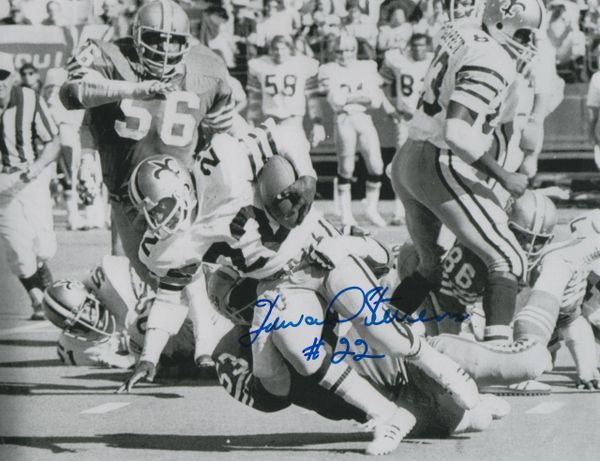 Howard Stevens autograph 8x10, New Orleans Saints