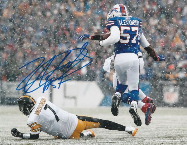 Lorenzo Alexander autograph 8x10, Buffalo Bills