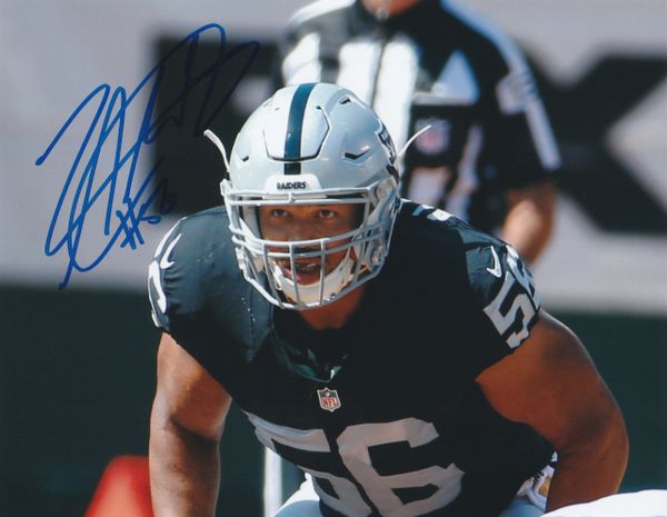 Lorenzo Alexander autograph 8x10, Oakland Raiders