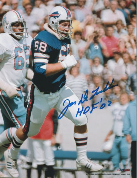 Joe Delamielleure autograph 8x10, Buffalo Bills, HOF '03