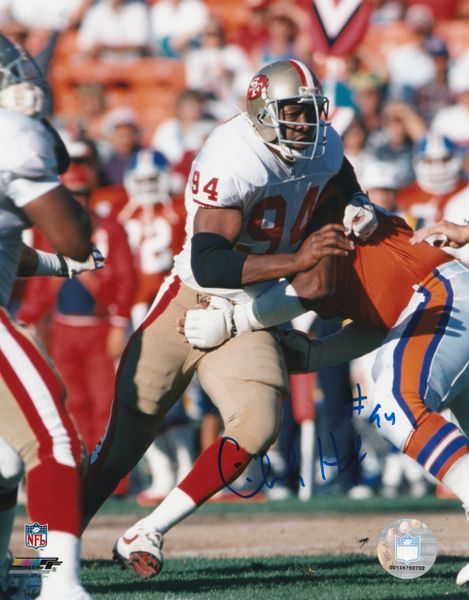 Charles Haley autograph 8x10, San Francisco 49ers