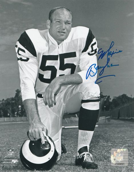 Maxie Baughan autograph 8x10, Los Angeles Rams