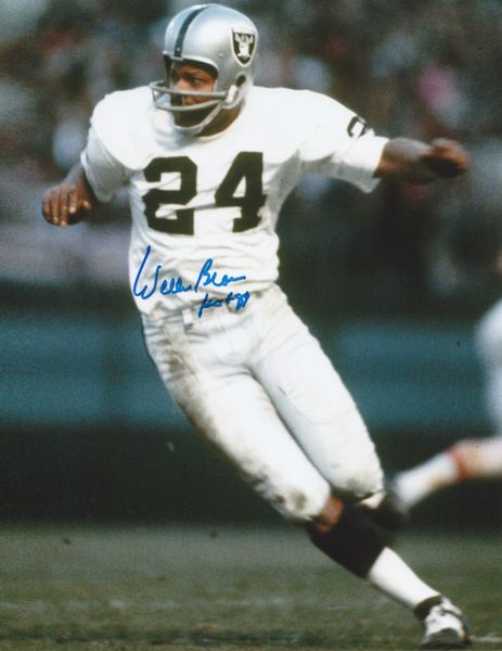 Willie Brown autograph 8x10, Oakland Raiders, HOF 1984