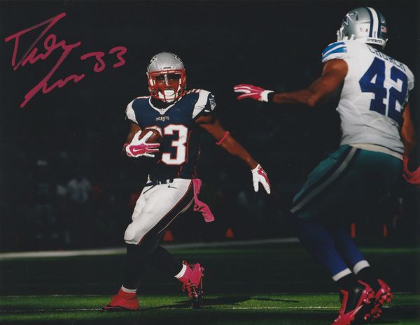 Dion Lewis auto 8x10, New England Patriots