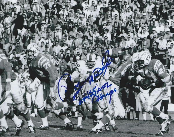 Ron McDole autograph 8x10, Buffalo Bills, 64/65 AFL Champs