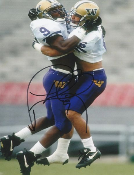 Lawyer Milloy autograph 8x10, University of Washington