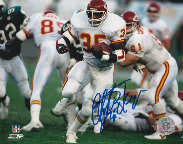 Christian Okoye autograph 8x10, Kansas City Chiefs