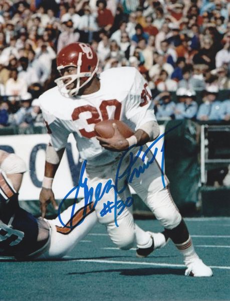 Greg Pruitt autograph 8x10, University of Oklahoma