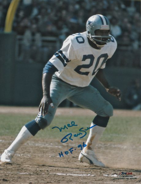 Mel Renfro autograph 8x10, Dallas Cowboys, HOF 96