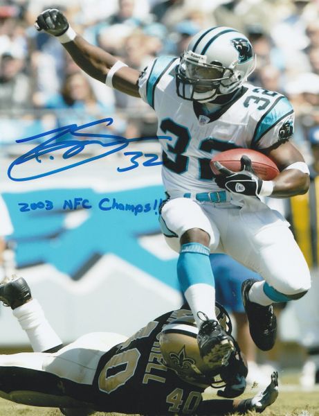 Rod Smart autograph 8x10, Carolina Panthers, 2003 NFC Champs