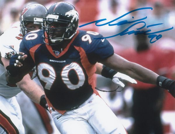 Neil Smith autograph 8x10, Denver Broncos