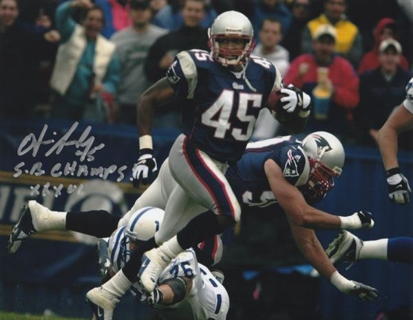 Otis Smith autograph 8x10, New England Patriots, SB Champs XXXVI