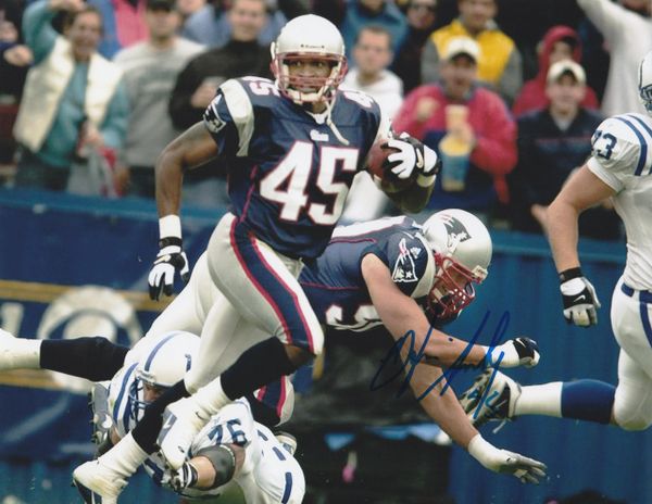 Otis Smith autograph 8x10, New England Patriots, vs. Colts