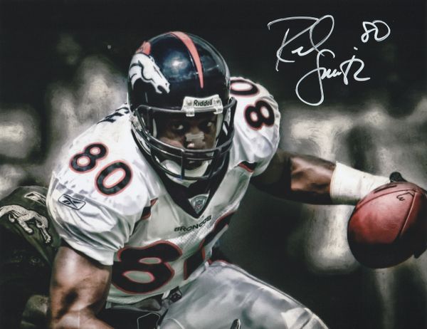 Rod Smith autograph custom 8x10, Denver Broncos