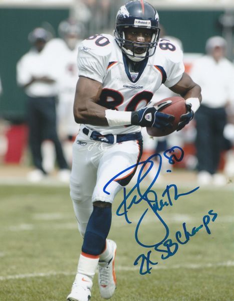 Rod Smith autograph 8x10, Denver Broncos, 2x SB Champs