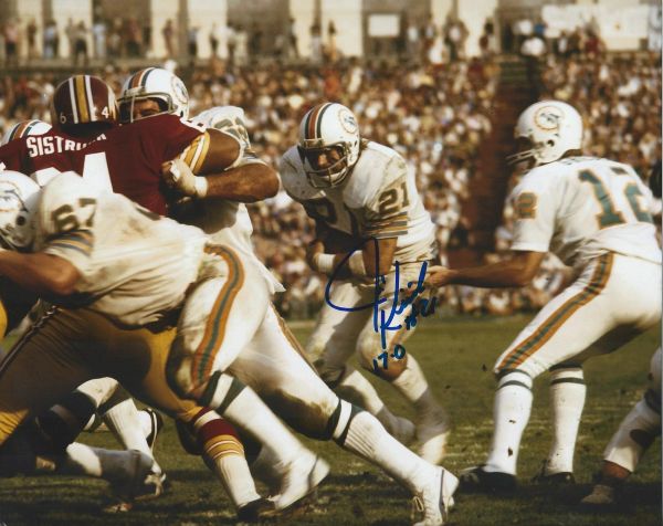 Jim Kick Autographed 8x10, Miami Dolphins with inscription