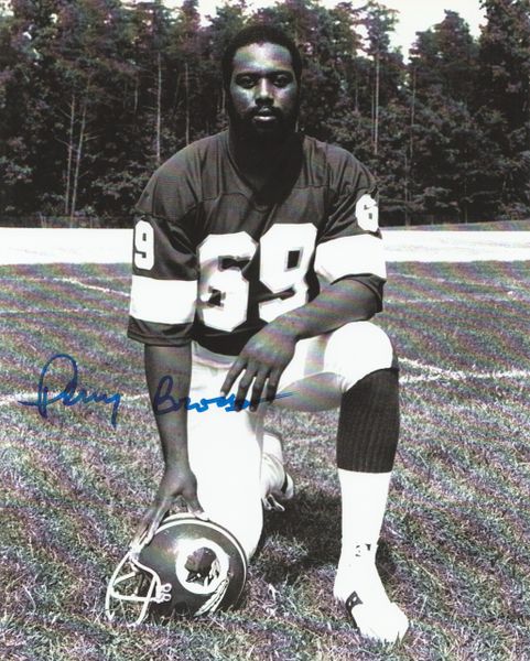 Perry Brooks autograph 8x10, Washington Redskins