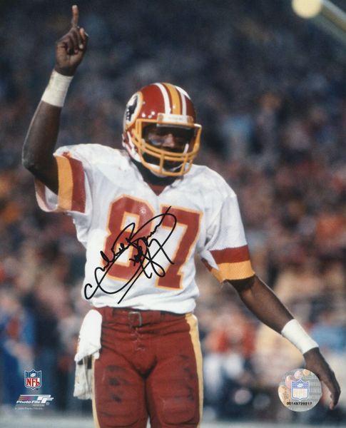 Charlie Brown autograph 8x10, Washington Redskins