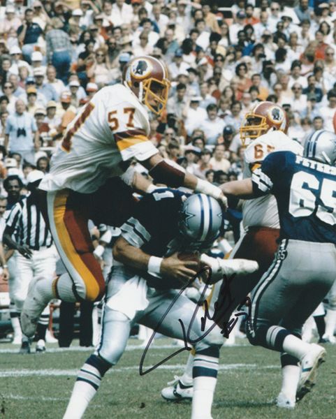 Rich Milot autograph 8x10, Washington Redskins