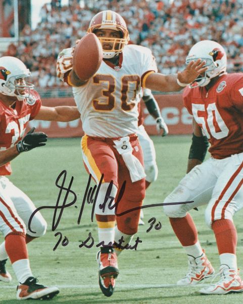 Brian Mitchell autograph 8x10, Washington Redskins, 70 Greatest