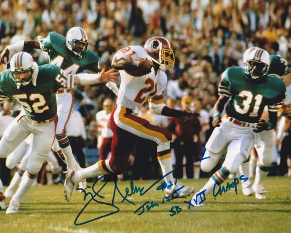 Mike Nelms autograph 8x10, Washington Redskins, SB XVII Champs