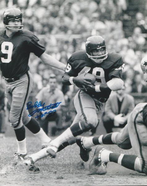 Bobby Mitchell autograph 8x10, Washington Redskins, HOF 83