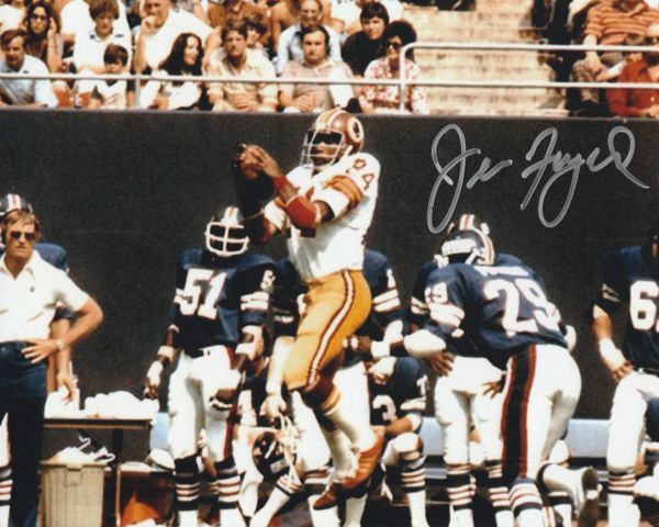 Jean Fuget autograph 8x10, Washington Redskins