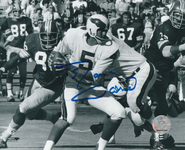 Roman Gabriel autograph 8x10, Philadelphia Eagles