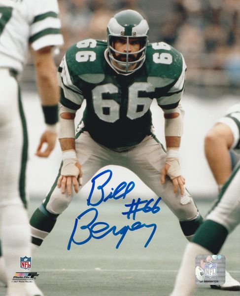 Bill Bergey autograph 8x10, Philadelphia Eagles