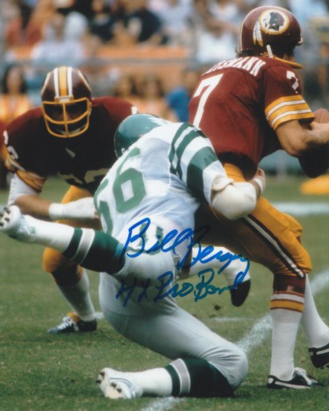 Bill Bergey autograph 8x10, Philadelphia Eagles, 4x Pro Bowl inscription