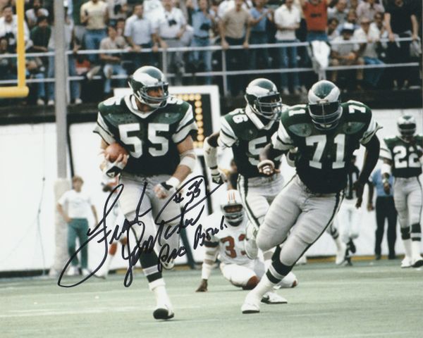 Frank LeMaster autograph 8x10, Philadelphia Eagles, Pro Bowl