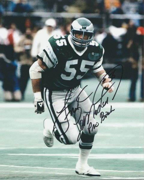 Frank LeMaster autograph 8x10, Philadelphia Eagles, Pro Bowl inscription