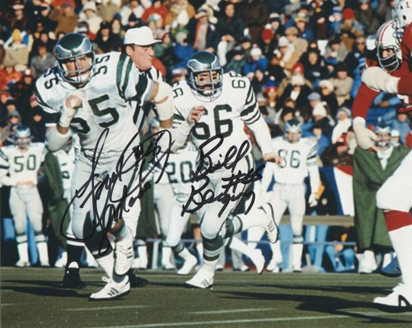 Frank LeMaster & Bill Bergey autograph 8x10, Philadelphia Eagles
