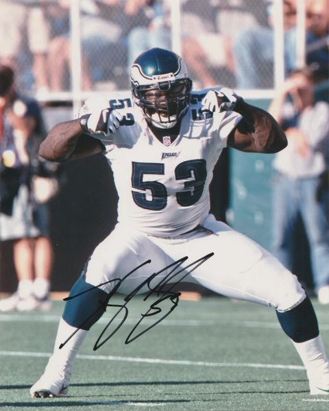 Hugh Douglas autograph 8x10, Philadelphia Eagles