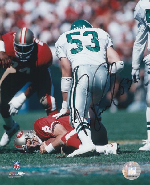 Bill Romanowski autograph 8x10, Philadelphia Eagles