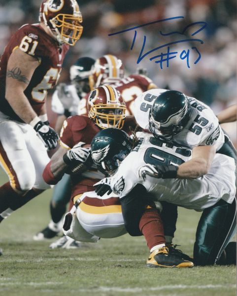 Trevor Laws autograph 8x10, Philadelphia Eagles