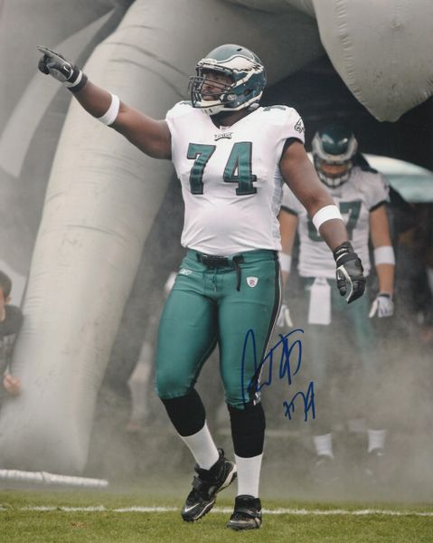 Winston Justice autograph 8x10, Philadelphia Eagles