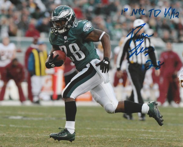 Dion Lewis autograph 8x10, Philadelphia Eagles 1st NFL TD