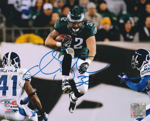 Owen Schmitt autograph 8x10, Philadelphia Eagles