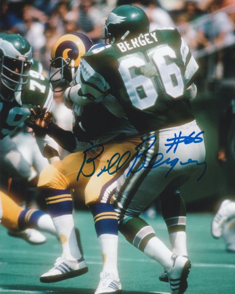 Bill Bergey autograph 8x10, Philadelphia Eagles