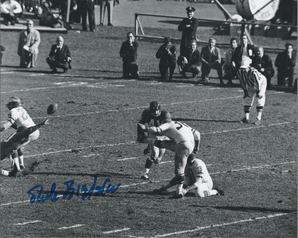 Dick Bielski autograph 8x10, Philadelphia Eagles