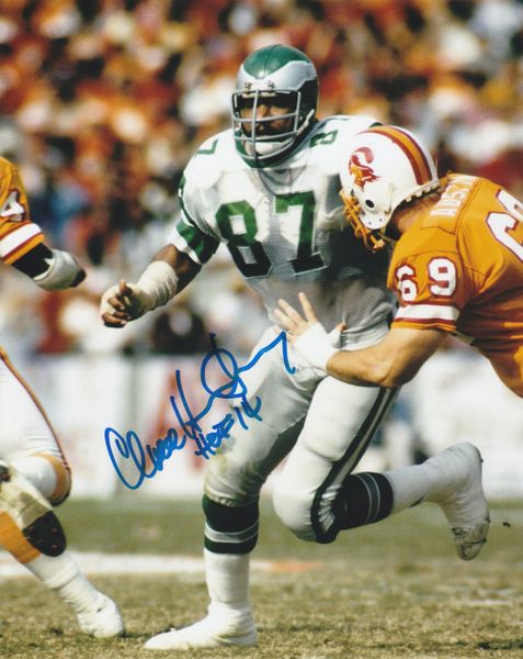 Claude Humphrey autograph 8x10, Philadelphia Eagles, HOF 14